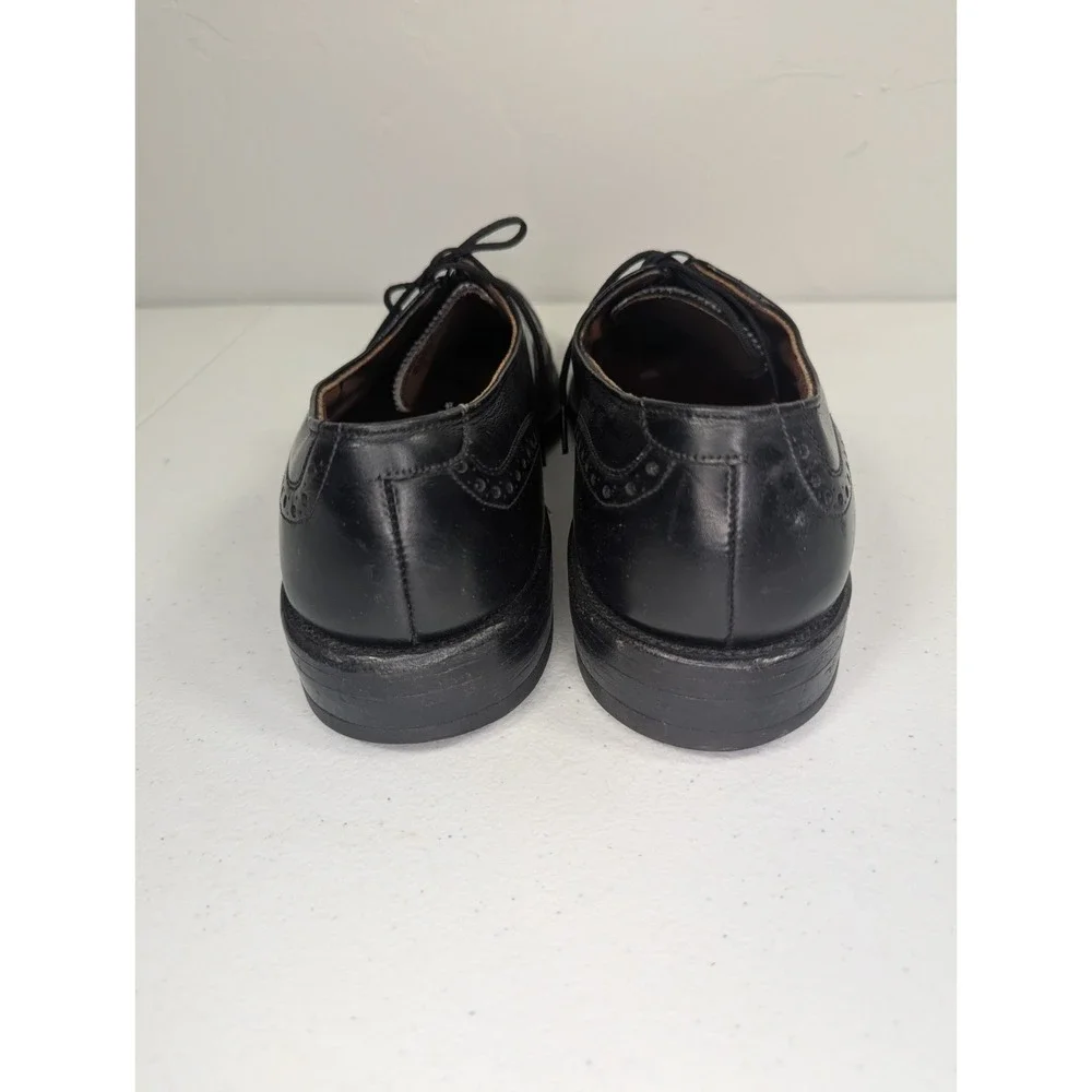Vintage 1988 Allen‎ Edmonds Boulevard 6305 Black Calf Wingtip Oxford Shoes 11 A